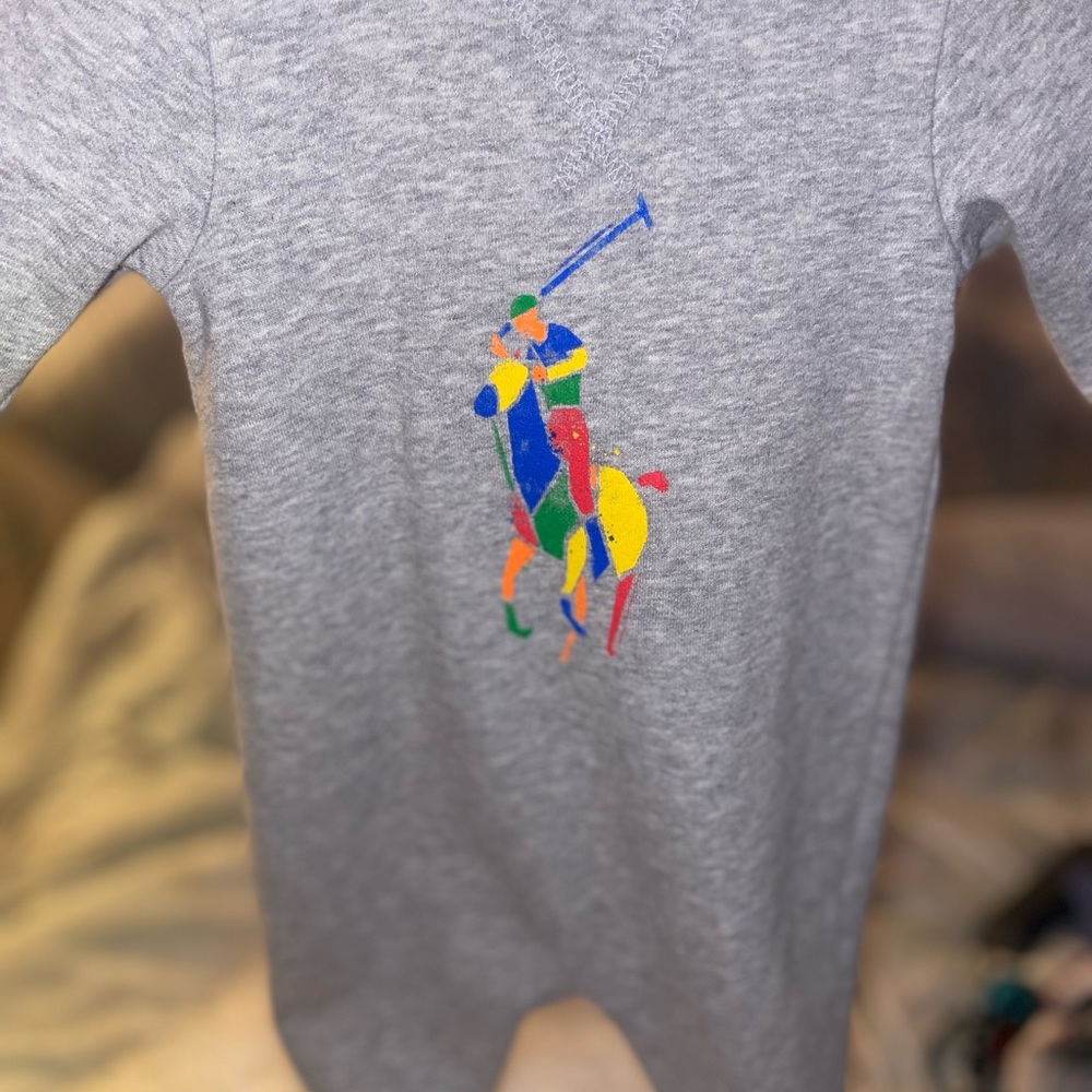 Infant Ralph Lauren fleece onesie